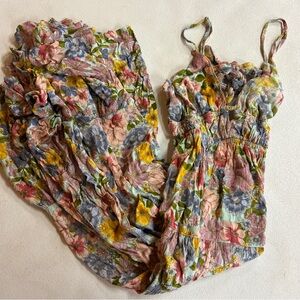 Angie Floral Maxi Dress - Pink, Yellow, Blue